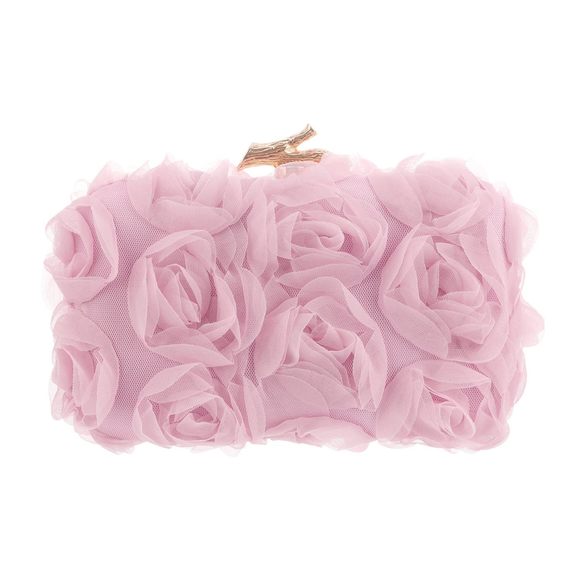 Lace Floral Clutch Purses mal Flower Evening Handbags With Chain c: - Picture 1 of 6
